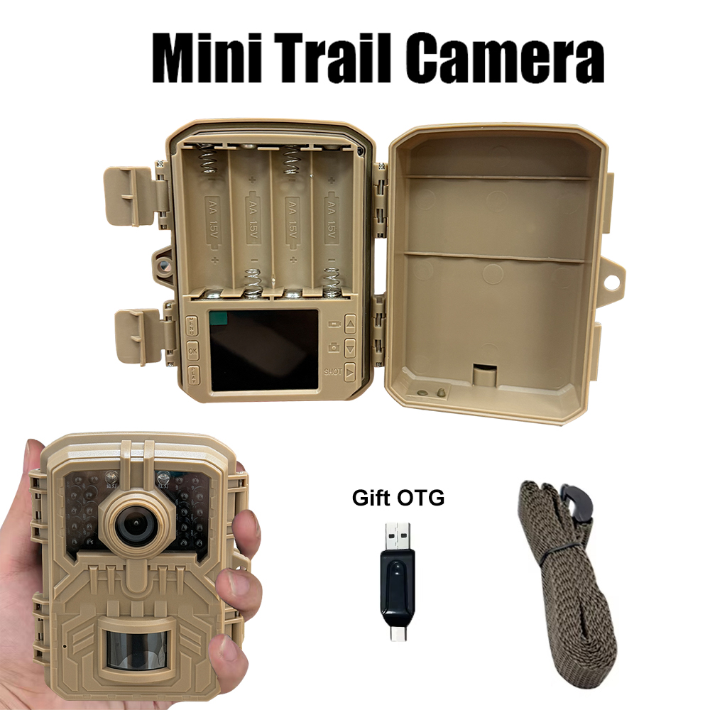 Trail Camera Infrared - トレイルカメラ 16MP 1080P 野生動物探知機追跡カメラ防水屋外監視赤外線熱感知ナイトビジョン