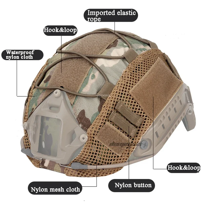 タクティカルヘルメットカバー ファストヘルメット マルチカモ - Camo Face Paint のレビューと価格