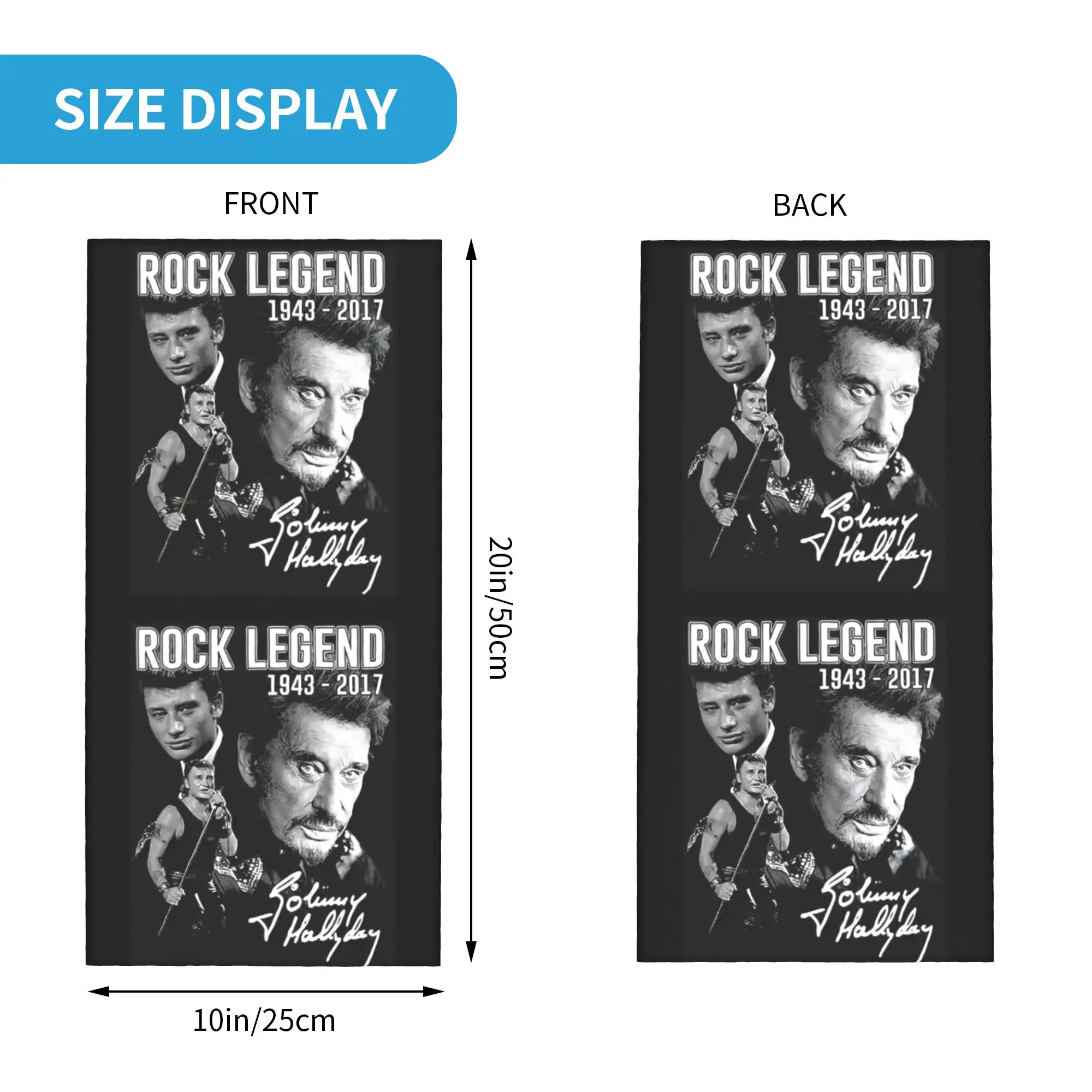 ジョニー・アリデイ フランスのロック歌手 冬用ヘッドバンド  - Outdoor Hunting Prints のレビューと価格