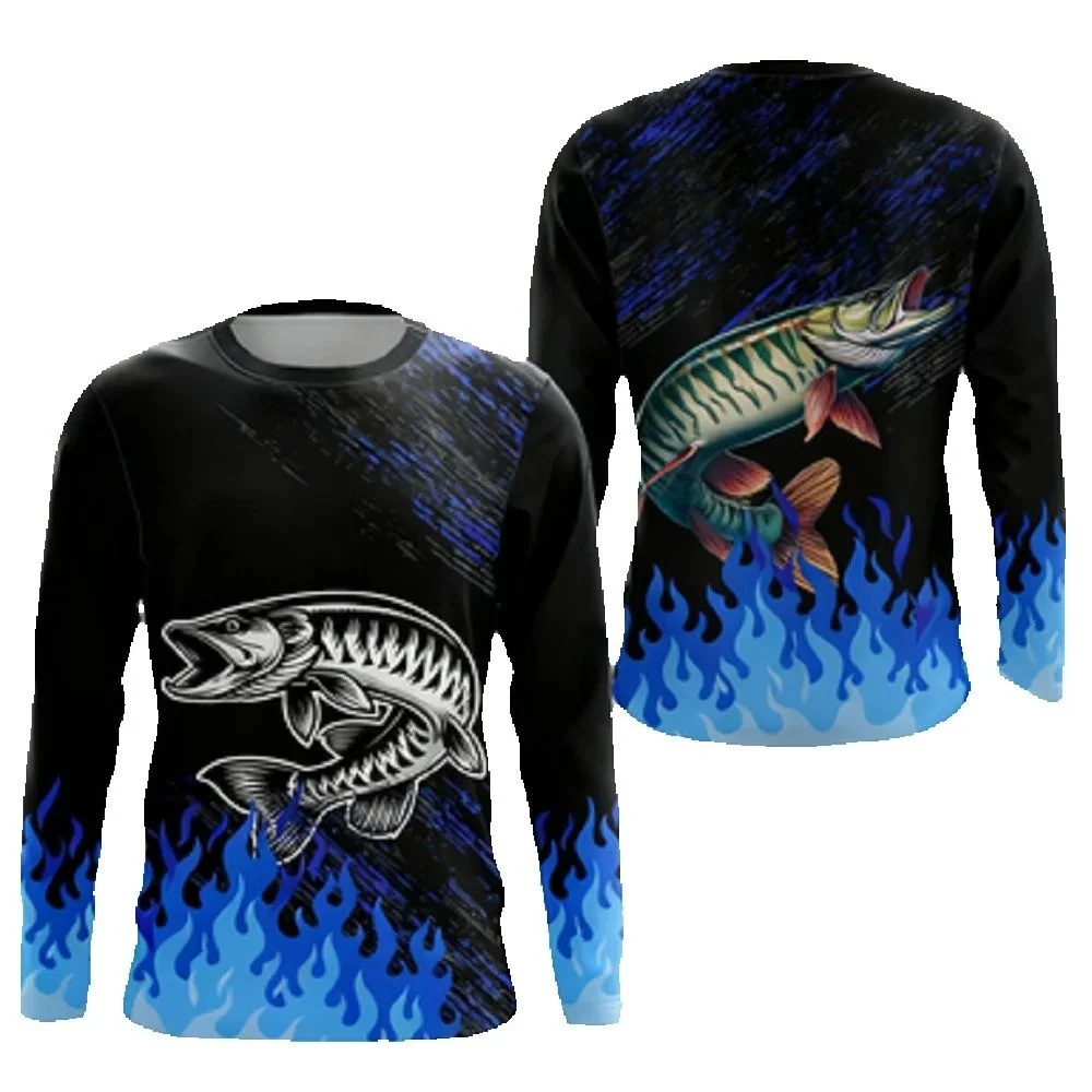 メンズ用フィッシングシャツ、長袖、UPF（紫外線防止）機能、 - Outdoor Hunting Prints のレビューと価格